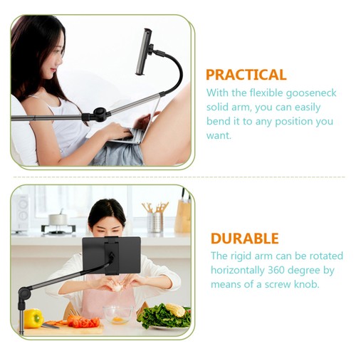 Mobile Phone Holder Stand Flexible Gooseneck for Recording Overhead Mount - Photo 6 sur 11