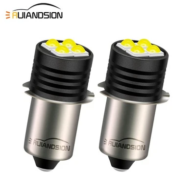 RUIANDSION Upgrade 3V P13.5S PR2 PR3 LED Flashlight Torch Head Lamp Lantern Bulb White