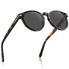 Vintage Polarized Sunglasses for Men UV Protection, Round Acetate Eyewear Gol...