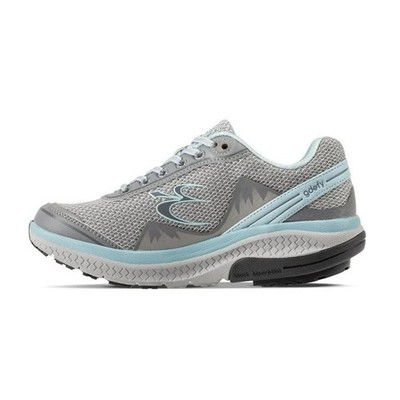 NEW Gdefy Defyer Mighty Walk Womens Sz 8.5 Gray Blue Athletic Sneaker Gravity