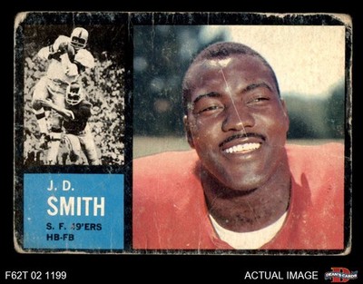 1962 Topps #153 J.D. Smith 49ers North Carolina A&T 1 - POOR