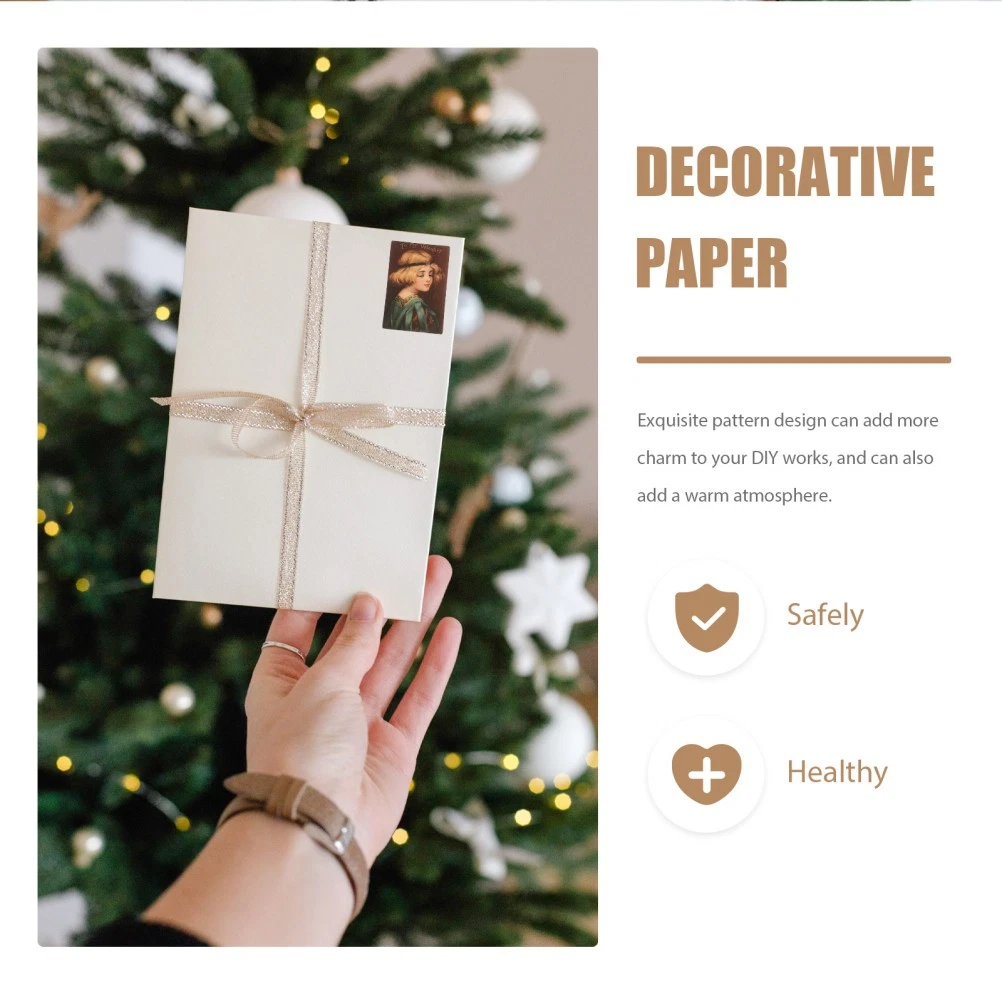 Libro de recortes de 7 unidades adornos de diario de papel decorativo suministro estético