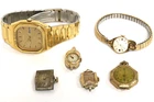 Nice Antique Wrist Watch Lot FOR REPAIR or PARTS Seiko, Waltham, Helbros, Rensie