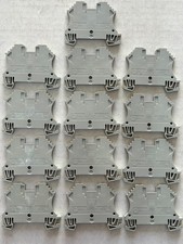 LOT OF (13) ALLEN BRADLEY 1492-J3 GRAY FEED THRU TERMINAL BLOCKS 25A 600V