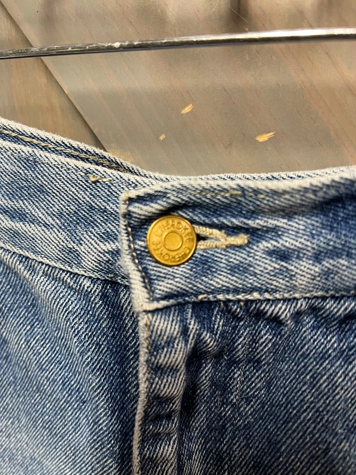 Pantalones Cortos de Jean Sueltos De Colección Y2K Cherokee Denim Lavado Ligero Tiro Alto Azul 34 Foto 3 de 4