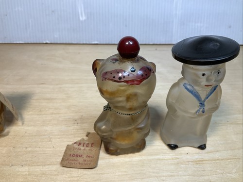 3 Vintage Lorie, Inc. Parfum Flakon figürlich mit Bakelitverschluss Made in Romania - Bild 9 von 22