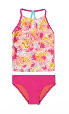 SPEEDO Girls Size 14 Multicolor 2 PC ROSE VIOLET Two Piece