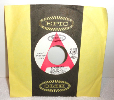 Shuggie Otis HURRICANE Epic 7 in 45 rpm PROMO Vinyl Record Tested