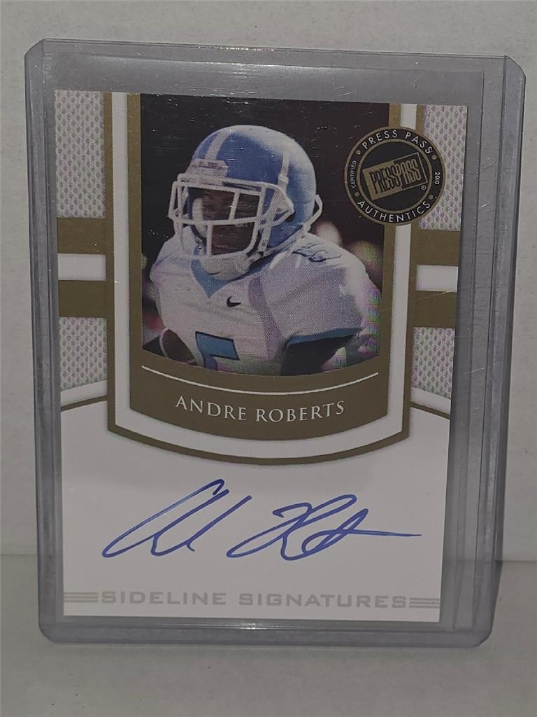 Andre Roberts 2010 Press Pass RC Sideline Signatures Auto #SS-AR