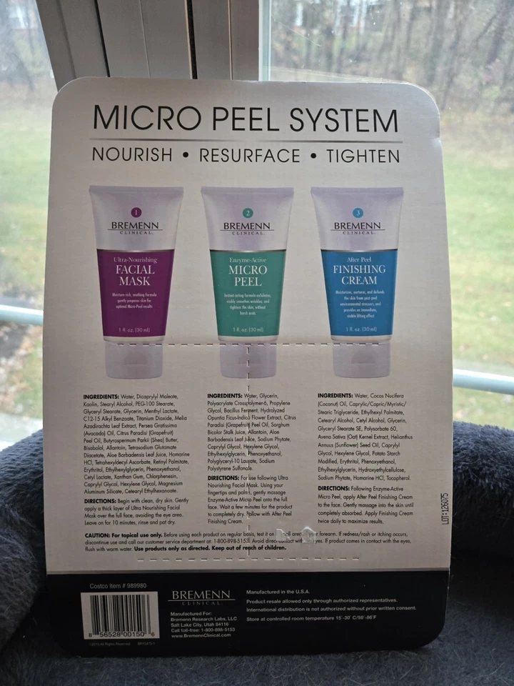 Bremenn Clinical Skincare Set, NOVO/Selado, 4 Tratamentos Semanais, Micro Peeling - Imagem 2 de 3