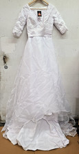 Wedding Dresses with Short Train - White