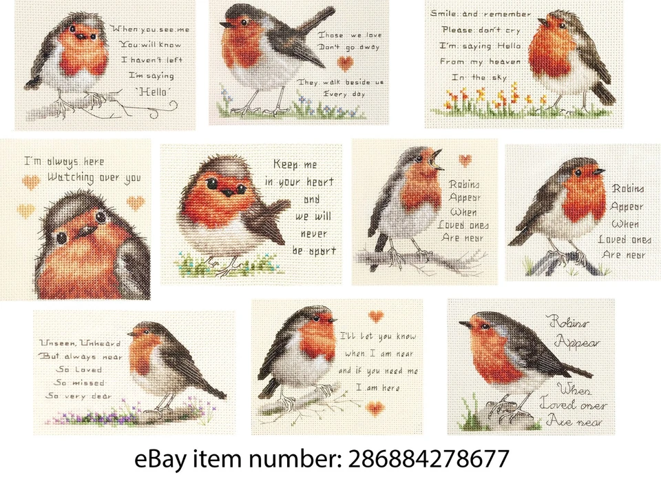 CATS, DOGS, DONKEY, DEER, ANIMALS and ROBINS Counted Cross Stitch Kits Christmas - Image 4 of 4