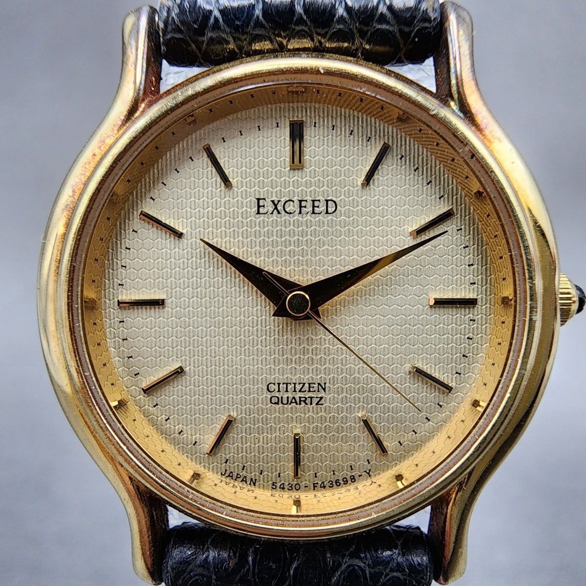 Citizen Exceed Watch Women 23mm Champagne Dial Gold Tone Round New