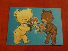 AK DDR Bummi Blumen Postkarte