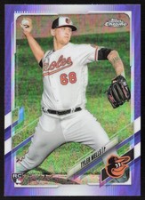 2021 Topps Chrome Update Purple Refractor Tyler Wells #USC83 Rookie Orioles