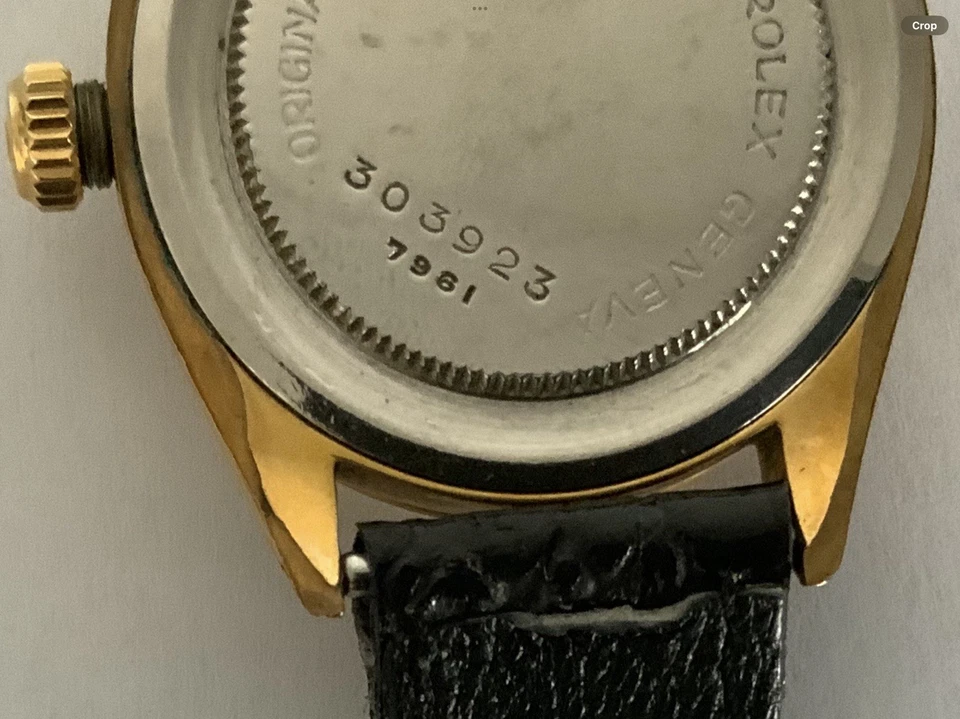 Vintage Tudor Rolex Oysterdate Black Dial Watch 1959 (Ref. 7961) Rare Edition - Image 4 of 4