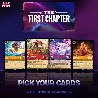 Disney Lorcana Cards The First Chapter Set 1 Foil Singles Choose English NM