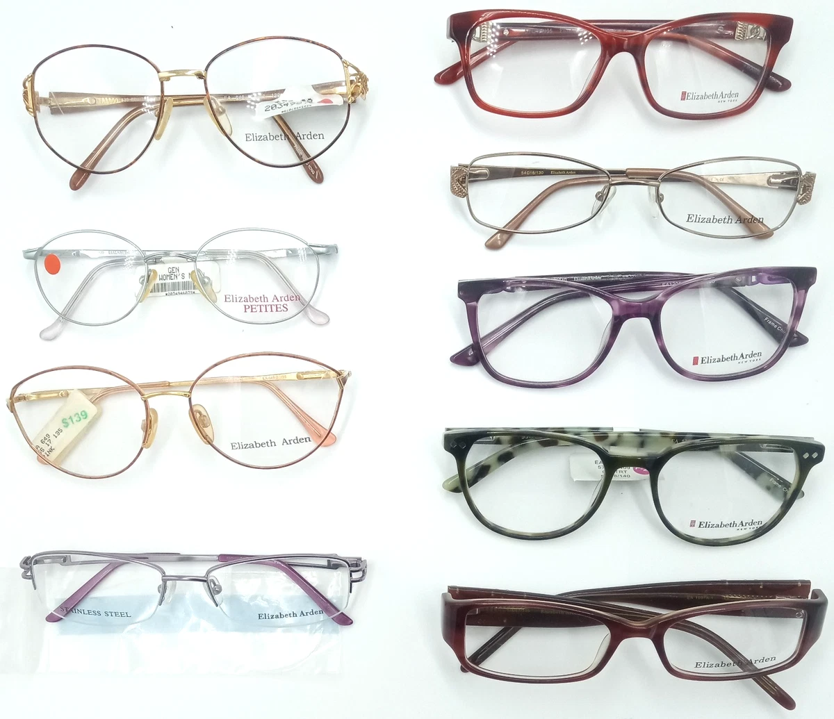 Elizabeth Arden Gold Eyeglass Frames for sale | eBay display picture 3