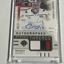 Charlie Lindgren 2024-25 UD Ultimate Pro Threads Auto Patch /99 #PT-CL