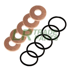 FITS DEFENDER TD5 GENUINE FUEL INJECTOR WASHERS WITH OEM SEALS, O-RINGS