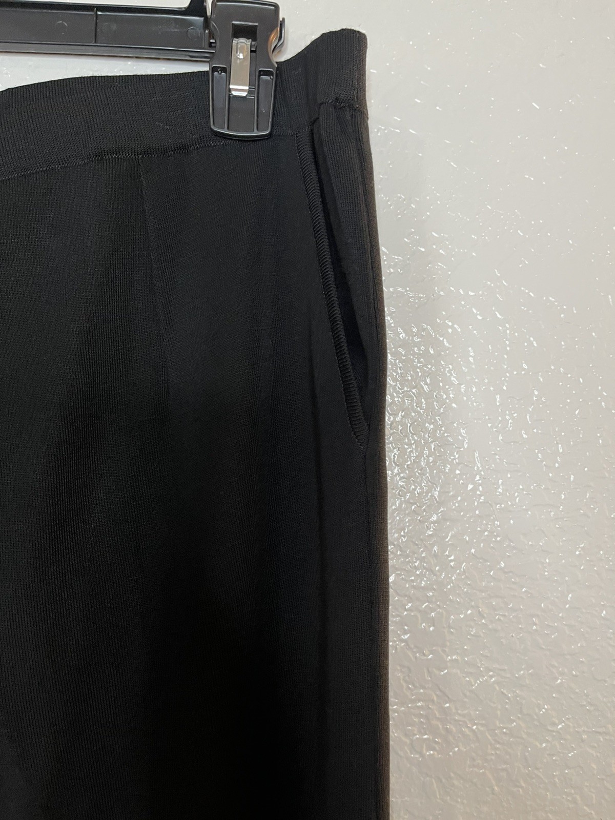 Ming Wang Pants Black Knit Basic Pull On Stretch … - image 3