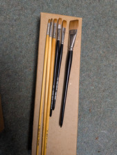 1x pure sable flat brush LP  brush co (seconds)various sizes (Read description!)