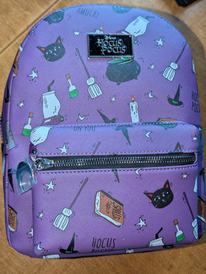 Disney-Hocus Pocus By Bioworld-Purple Backpack- ''New w/Tags'' (11x9) 