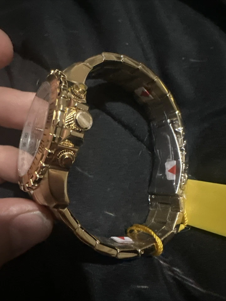 Reloj Invicta para hombre 45 mm especial piloto cronógrafo esfera plateada tono dorado 11369 Foto 2 de 4