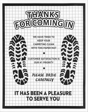 100 Pcs White Paper Floor Mats for Cars, 16x20 Disposable Auto Floor Pads Made o