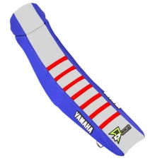 Dcor 30-50-460 Factory Reinforced Seat Cover - Blue/White/Red Ribs