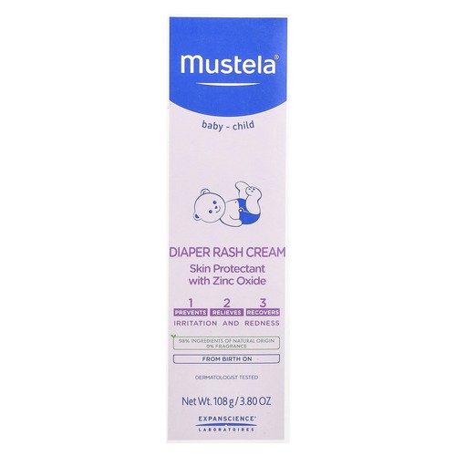 Baby-Child, Diaper Rash Cream, Fragrance Free, 3.8 oz (108 g)