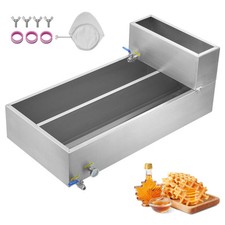 Divided 24x48x19 Maple Syrup Evaporator Pan Stainless 47gal W/Valve  Tank