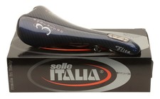 Selle Italia Flite Evolution 3 Sella Fibra di Carbonio Ti Rails Blu Nuova con scatola NOS NUOVA
