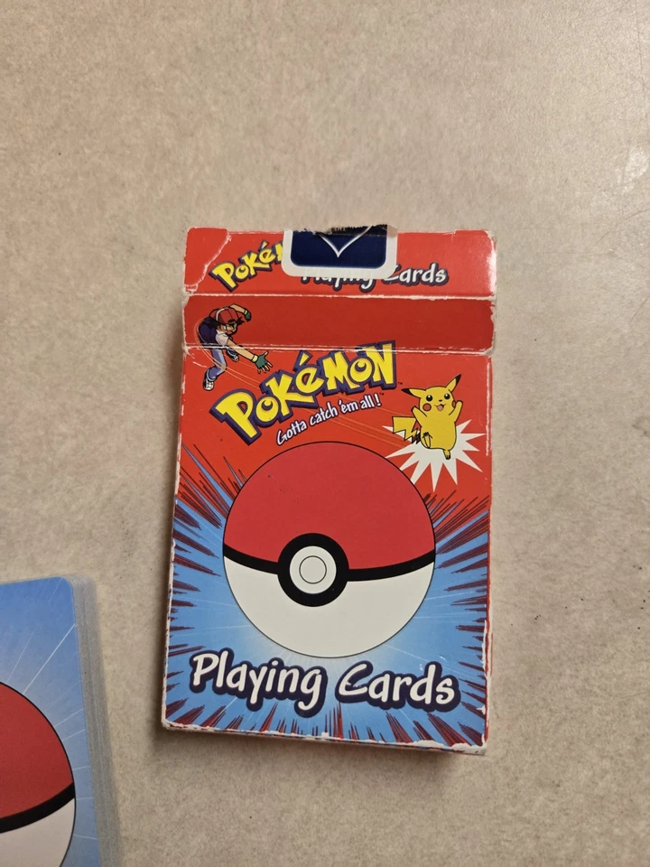 Pokemon Bicycle Playing Cards Collector's Tin Nintendo Pikachu Rare Vintage 1999 - Image 4 of 4