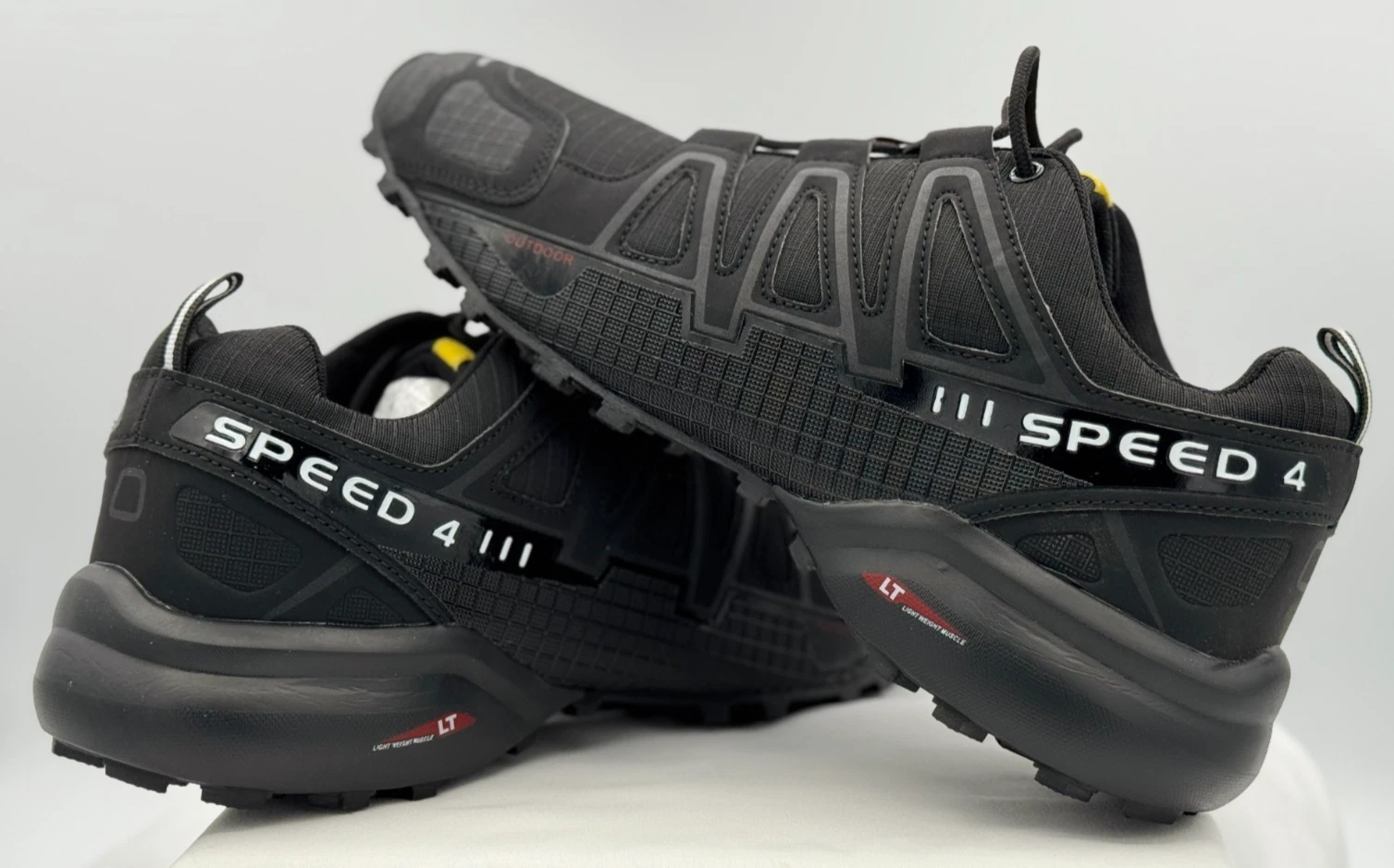Keep Running Yueye Paoxie Speed 4 Black Trail Hiking Shoes - Size 46 - NEW
