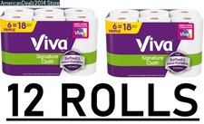 Viva Signature Cloth Paper Towels, 12 Triple Rolls FREE FAST SHIPPING
