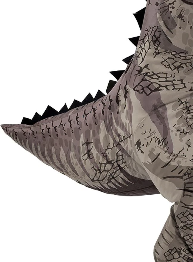 Disfraz de dinosaurio inflable Jurassic World adulto tamaño estándar Gianotosaurus Foto 3 de 4