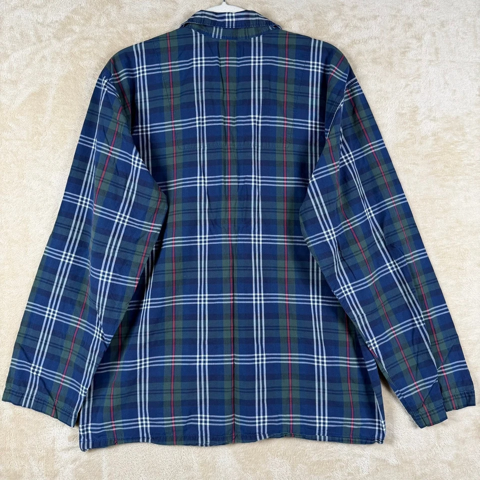 Conjunto de pijama a cuadros Polo Ralph Lauren para hombre ropa de dormir azul verde rojo talla M Foto 3 de 4