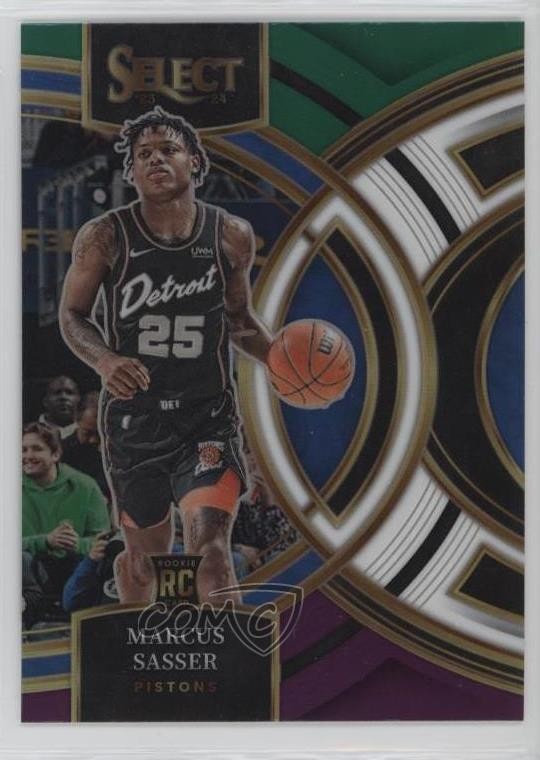 2023-24 Panini Select Premier Level Green White Purple Prizm Marcus Sasser 1k9e