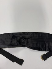MEL HOWARD 27 - 48 Cummerbund  Bow Tie Black Satin