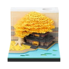 3D Memo Pad Paper Carving Art 3D Sticky Notes Convenience Post Notes Marriage...