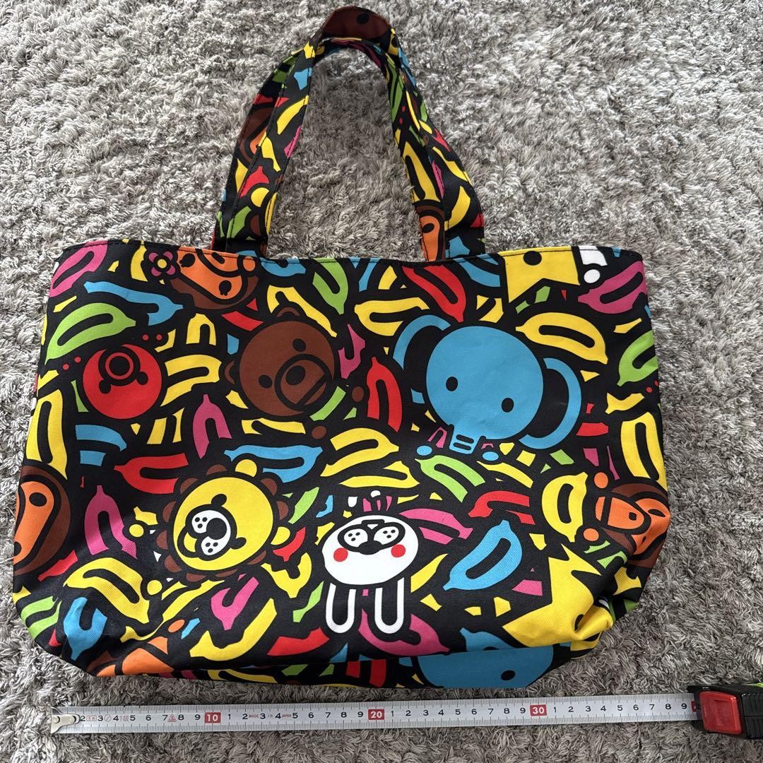 バッグ Bape All Baby Milo Tote Bag Baby Milo A Bathing Ape Graphic Tote Bag Handbag Multicolor