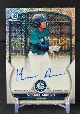 Michael Arroyo 2023 Bowman Mega Box Auto #BMA-MA
