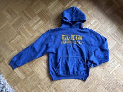 Damen Russell Athletic Highschool Elkin Bucking Elks Hoodie M