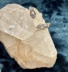 Sterling Silver White Sapphire Stud Earrings