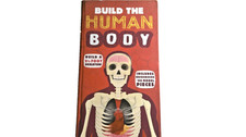 Build The Human Body Skeleton Model Kit Book 66 Pieces 2.5 Foot Kids Science Toy