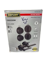 Defiant Freedom Matte Black Single Cylinder Keyed Entry Project - 2 Pack NEW