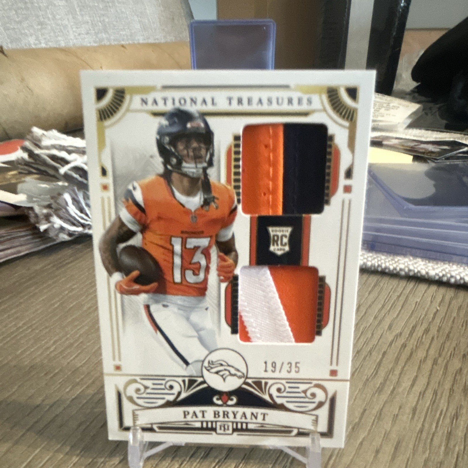Panini 2025 National Treasures Pat Bryant RDM #41 Gold 19/35 Broncos