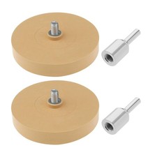 2pcs Rubber 88mm Eraser Wheel with Drill Adapter Removes Vinyl Decals Sticker...