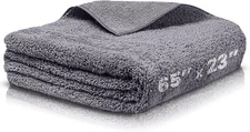 Car Drying Towels Extra Large Super Absorbent 65 x 23 Inch 65 x 23, Grey 
